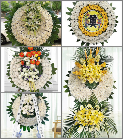 安徽安庆市岳西县菖蒲镇西畈村花圈速递